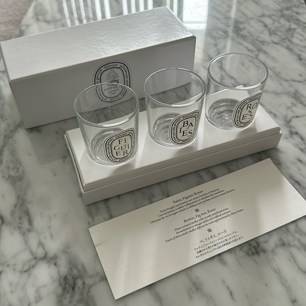 Diptyque Empty Mini Candle Trio